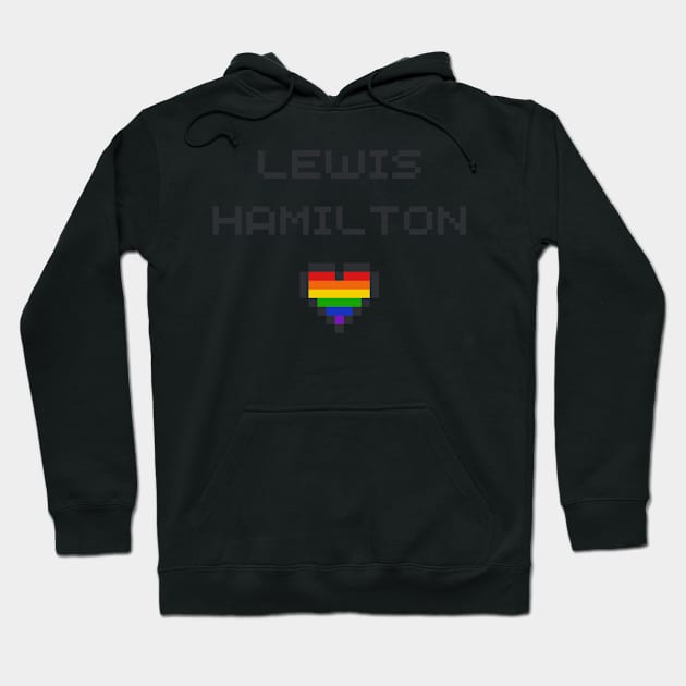 Lewis Hamilton Formula One lgbtq+ Hoodie by little-axii